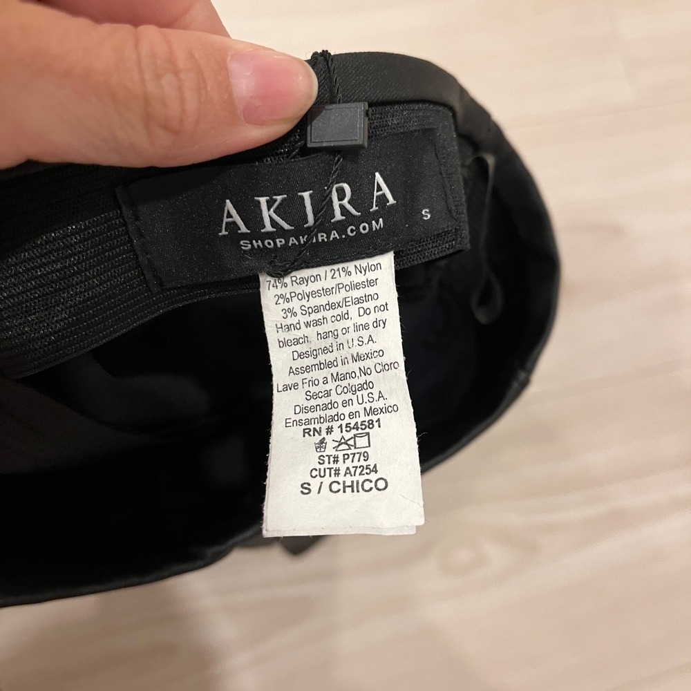 Akira Womens Black Faux Leather High Waisted Shorts P779 Size Small NWT - Picture 5 of 8